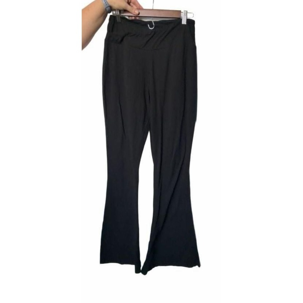 Criss-cross Waistband Flare Pants